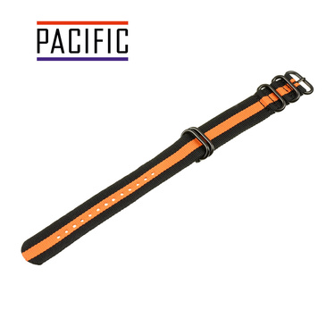 PASEK PARCIANY N01 - N99/B - WIELOKOLOROWY / CZARNY - 20MM