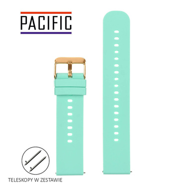 PASEK U27 - 20/RG - MIĘTOWY / RÓŻOWE ZŁOTO - 22mm