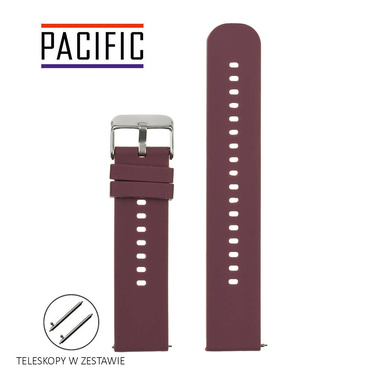 PASEK U27 - 18/SL - FIOLETOWY / SREBRNY - 18mm