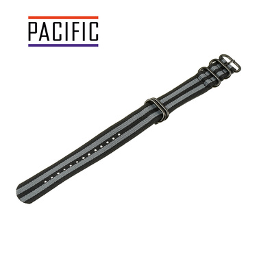 PASEK PARCIANY N01 - N95/B - WIELOKOLOROWY / CZARNY - 18MM