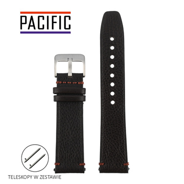 PACIFIC W08 - 2 - CIEMNY BRĄZ - 22MM