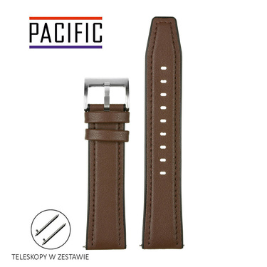 PASEK U16 - 2 - CIEMNY BRĄZ - 22mm