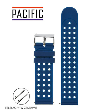 PASEK U12 - 5.7 - GRANATOWY / CIEMNY SZARY - 22MM