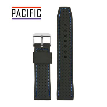 PASEK U17 - 1.16 - CZARNY / NIEBIESKI - 22mm