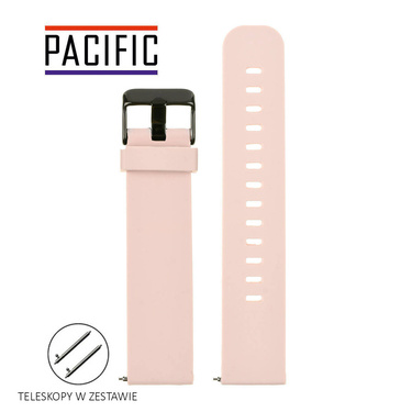 PASEK U15 - 13/B - JASNY RÓŻOWY / CZARNY - 20MM