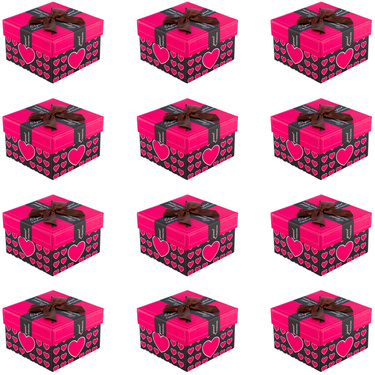 PUDEŁKO WSTĄŻKA CZERWONA